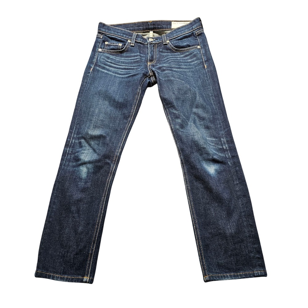 Rag & Bone The Dre Slim Boyfriend Jeans Womens 24 Dark Wash Indigo Denim Pants